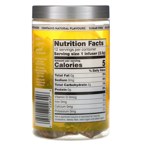 Twinings, Cold Infuse, potenciador de agua fría con sabor, limón y jengibre, 12 infusores, 30 g (1,06 oz)