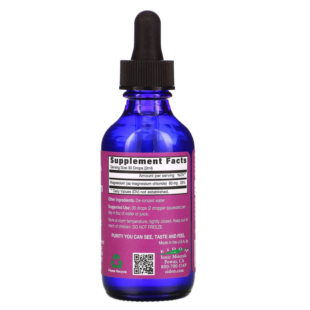 Eidon mineraltilskud, ioniske mineraler, magnesium, flydende koncentrat, 2 oz (60 ml)
