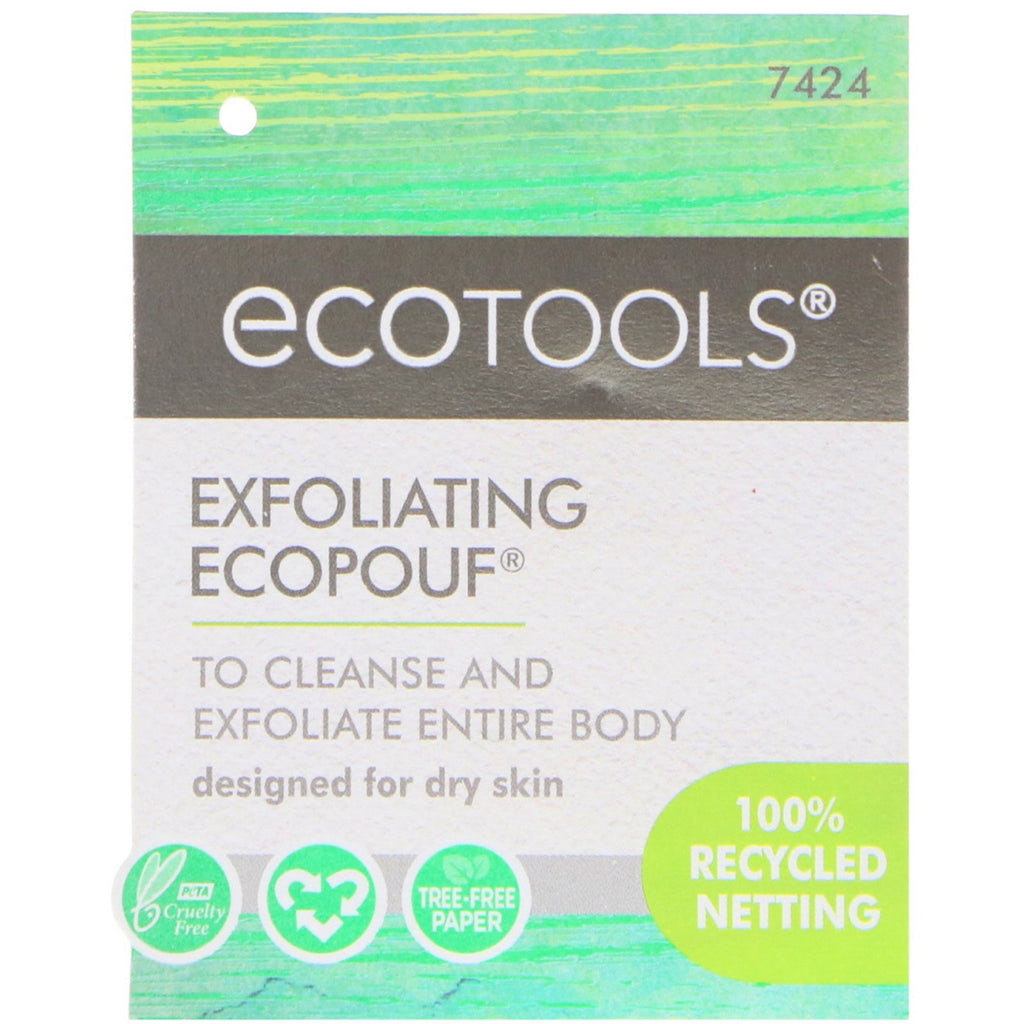 EcoTools, Eksfolierende EcoPouf-svamp, 1 svamp