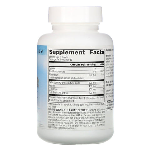Source Naturals, Serene Science, Theanine Serene, 60 Tablets