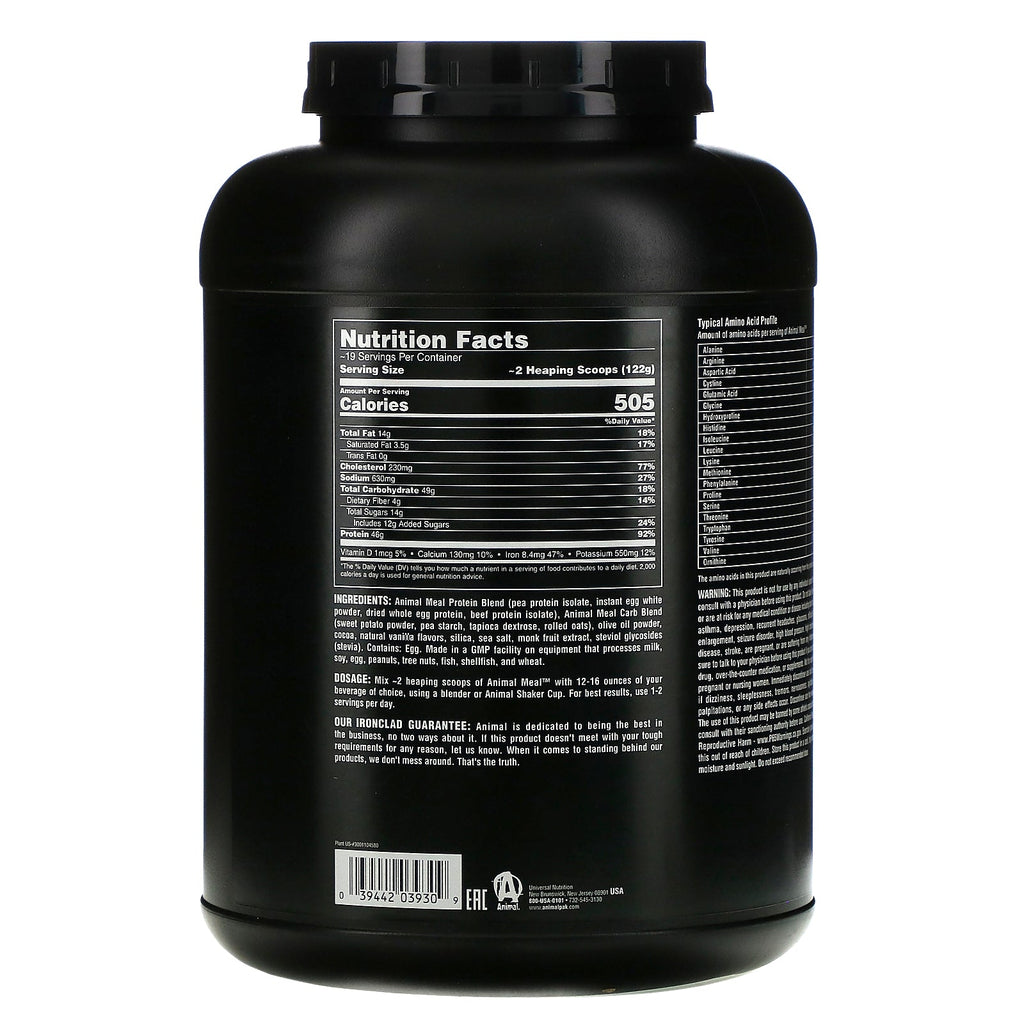 Universal ernæring, animalsk måltid, chokolade, 5 lbs (2,27 kg)