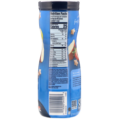 Gerber, Bocadillo de cereales Puffs, 8+ meses, fresa y manzana, 42 g (1,48 oz)