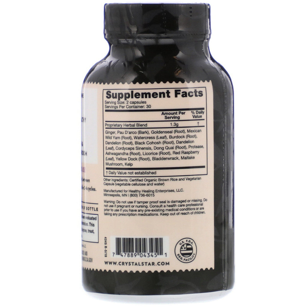 Crystal Star, Fibro Defense, 60 vegetariske kapsler