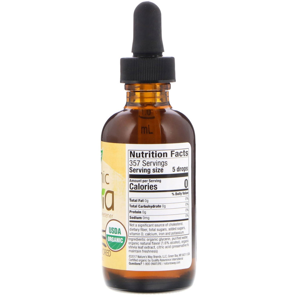 Nature's Way, Stevia, Vaniljesmag, 2 fl oz (59 ml)