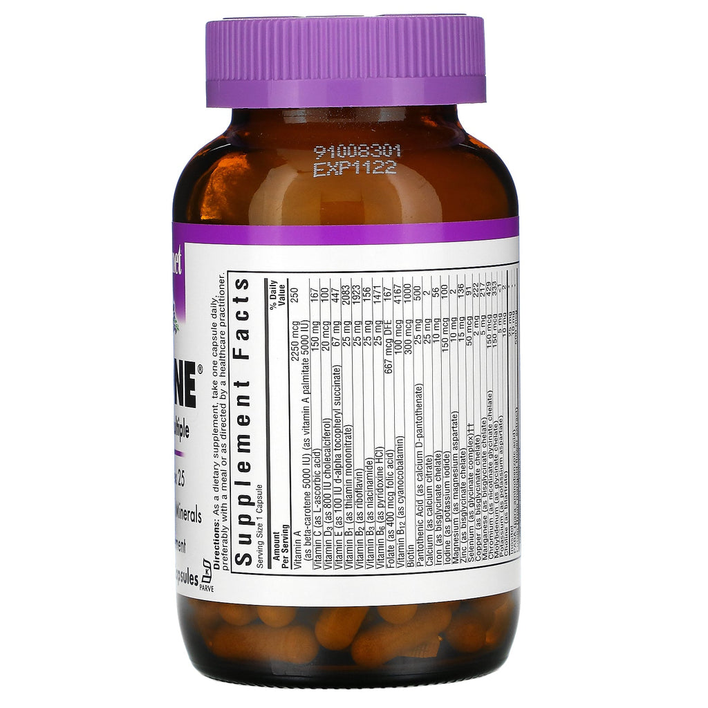 Bluebonnet Nutrition, MultiOne, Single Daily Multiple, 120 grøntsagskapsler