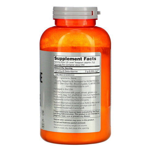 Now Foods, Sports, Beta-Alanine, Pure Powder, 17.6 oz (500 g)