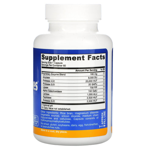 Jarrow Formulas, Jarro-Zymes Plus, vegetariano, 60 cápsulas vegetales