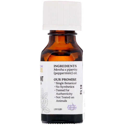 Aura Cacia, Aceite esencial puro, Menta, 15 ml (0,5 oz. líq.)