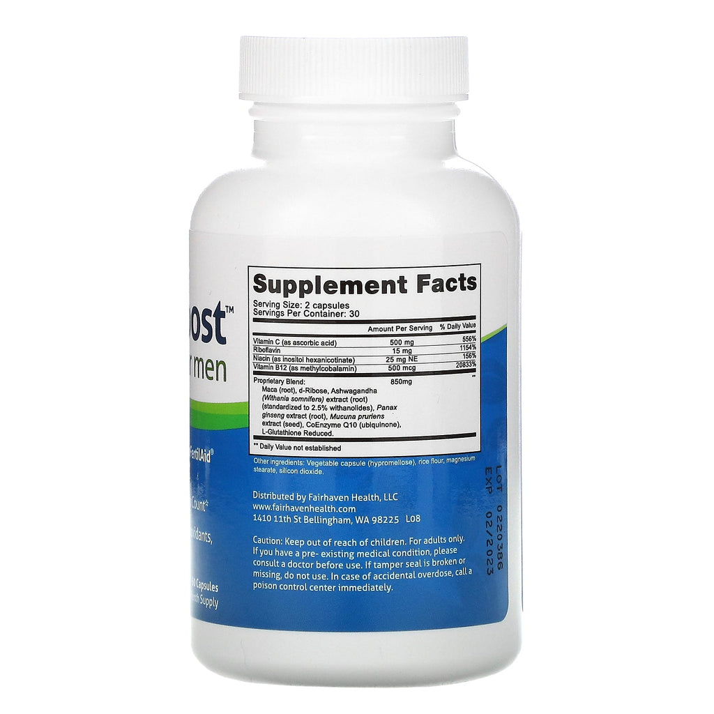 Fairhaven Health, CountBoost for Men, 60 Capsules
