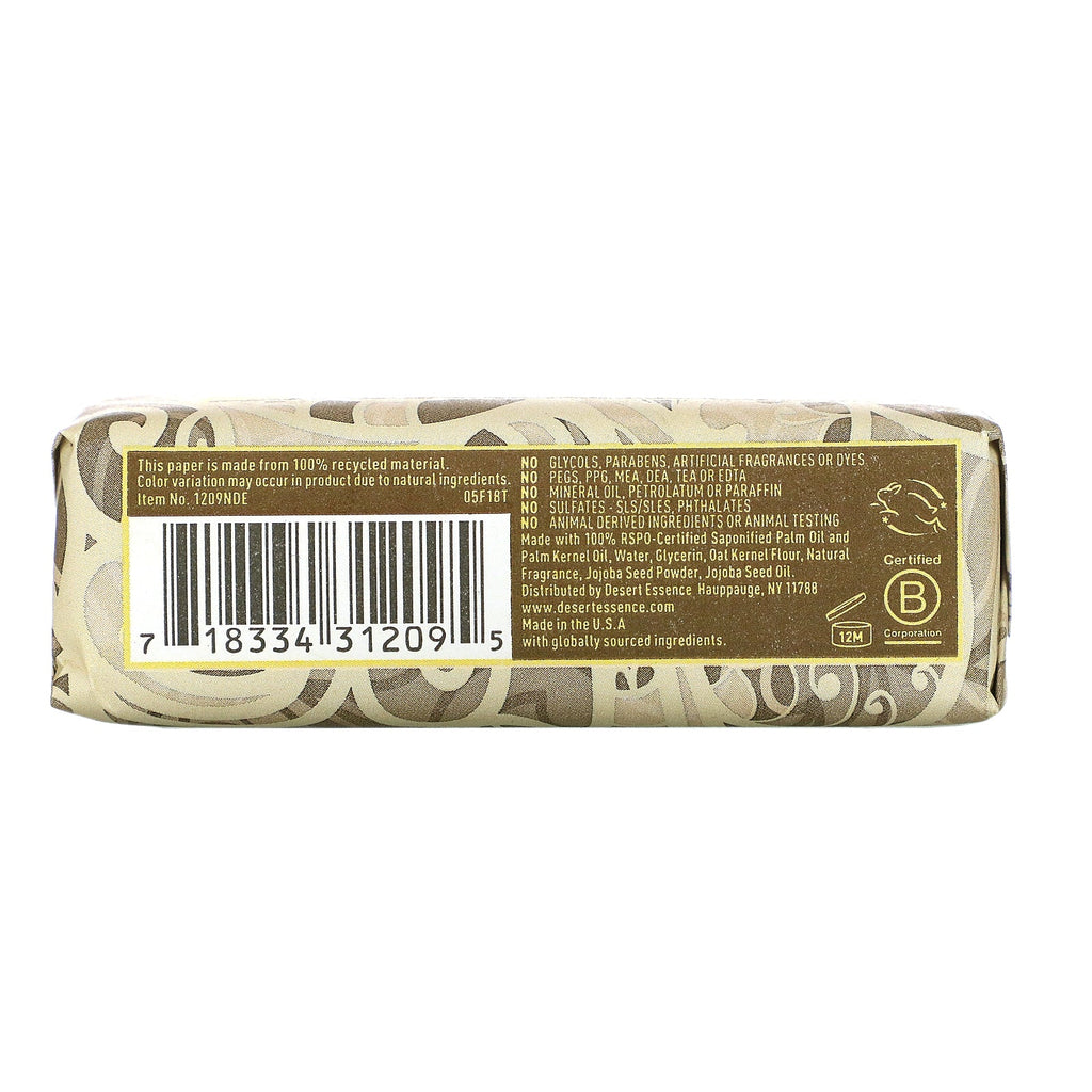 Desert Essence, Soap Bar, Creamy Coconut, 5 oz (142 g)