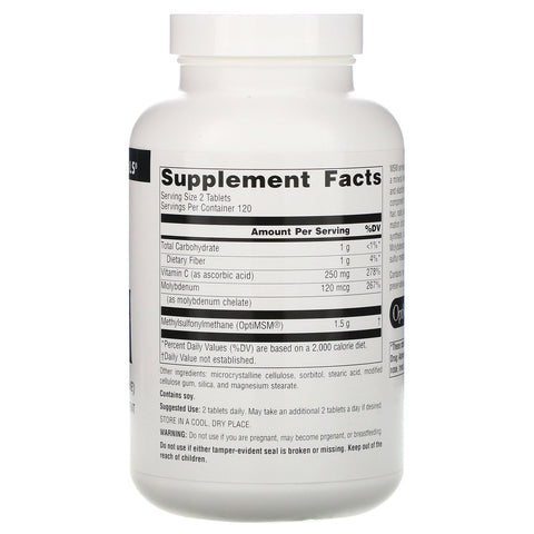 Source Naturals, MSM (Methylsulfonylmethane), 750 mg, 240 Tablets