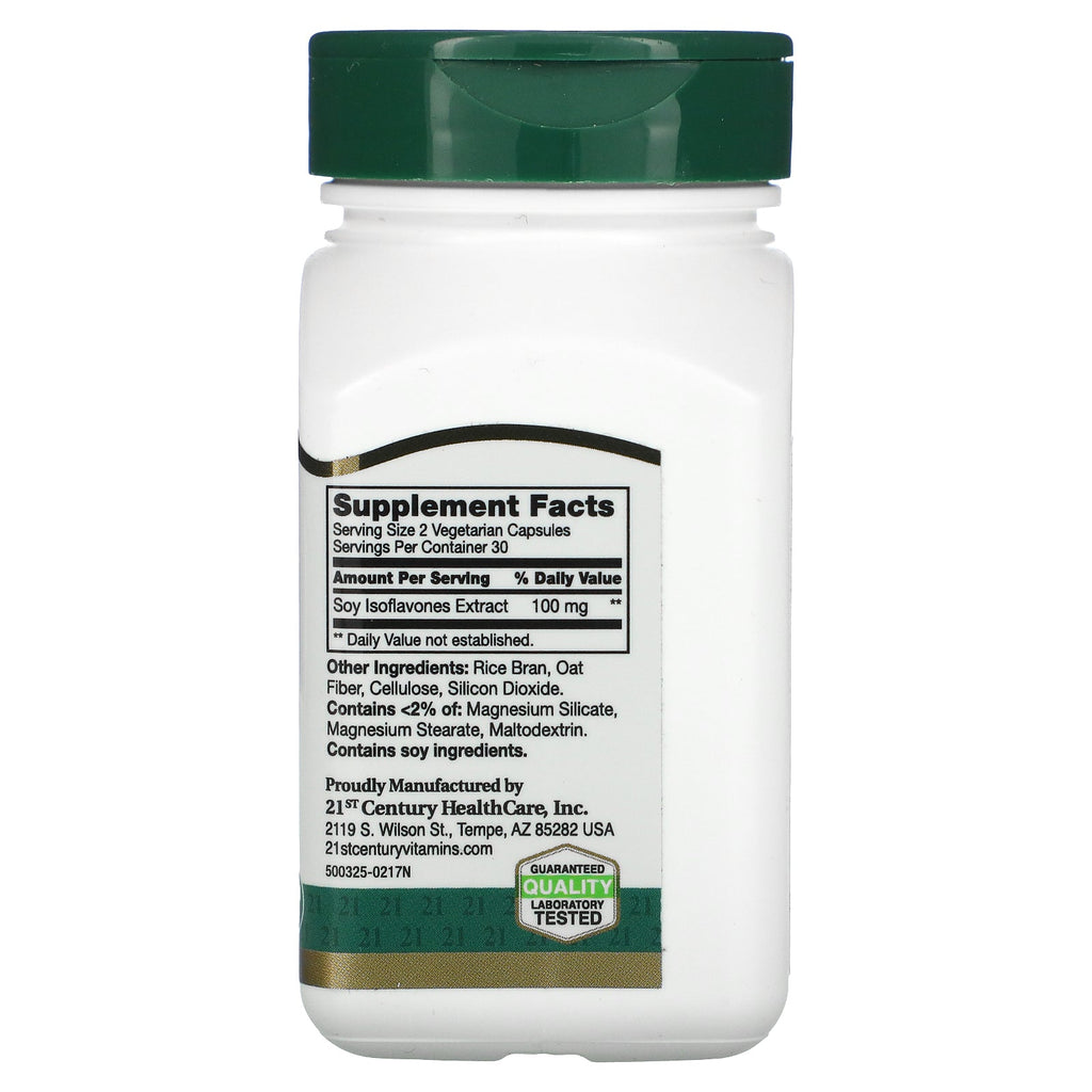 21st Century, Soy Isoflavones Extract, Standardized, 60 Vegetarian Capsules