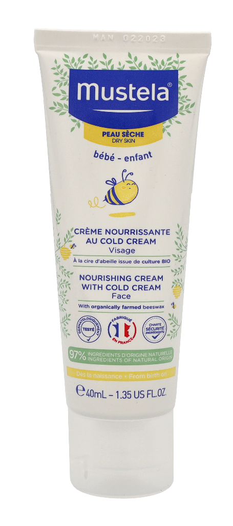 Mustela Bebe Nærende Creme Med Kold Creme 40 ml