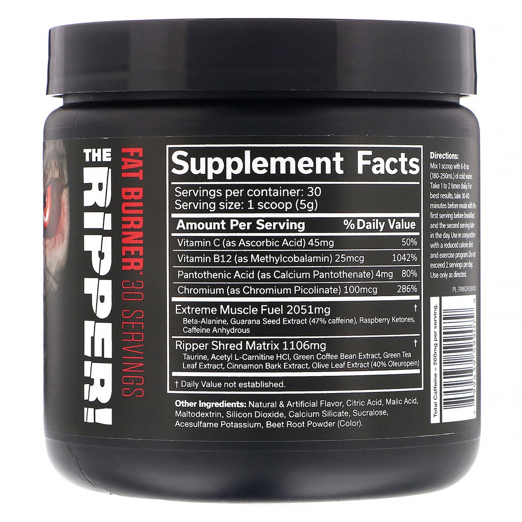 JNX Sports, The Ripper, Fat Burner, Vandmelon Candy, 5,3 oz (150 g)