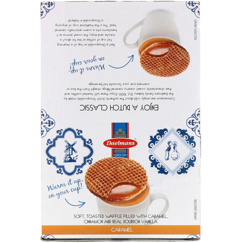 Daelmans, Stroopwafels, Caramel, 24 vafler, 1,38 oz (39 g) hver