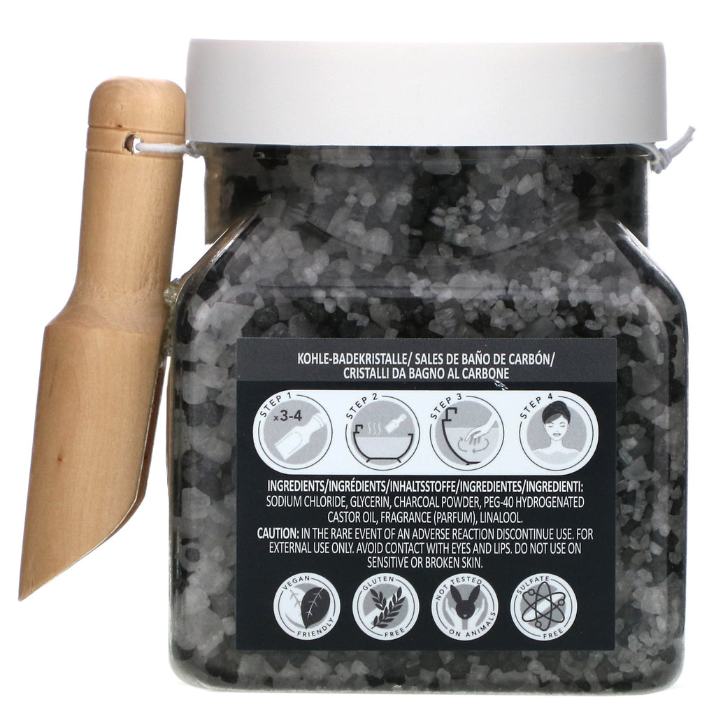 Sunday Rain, Clear as Day, Bath Crystals, Charcoal & Bamboo, 17.4 oz (500 g)
