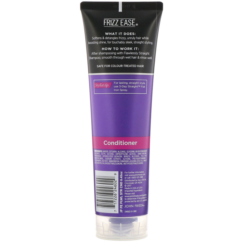 John Frieda, Frizz Ease, Acondicionador impecablemente liso, 8,45 fl oz (250 ml)