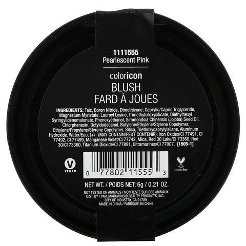 Wet n Wild, Color Icon Blush, Pearlescent Pink, 0.21 oz (6 g)