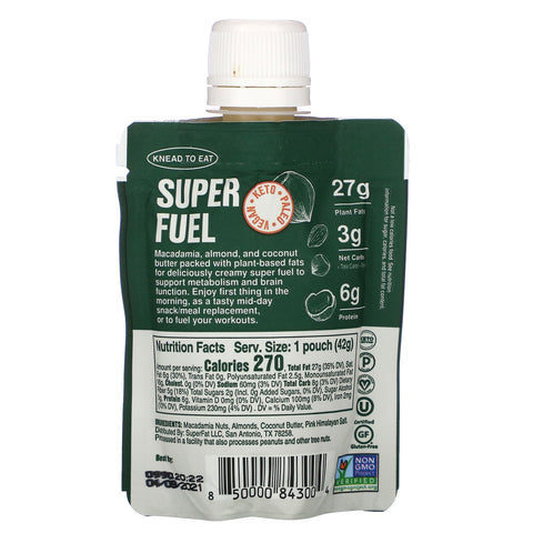 SuperFat, mantequilla de nueces cetogénica, coco de macadamia, 42 g (1,5 oz)