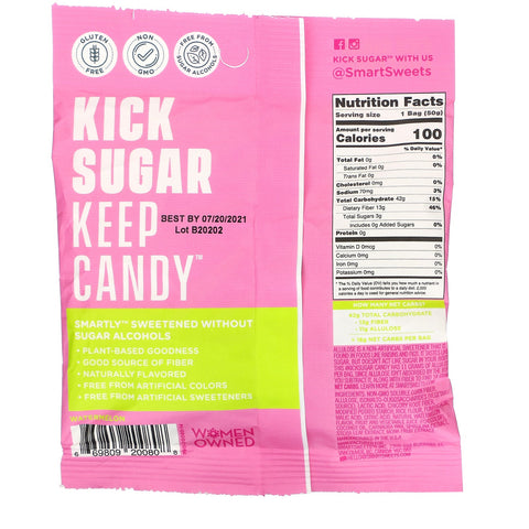 SmartSweets, surmelonbid, vandmelon, 1,8 oz (50 g)
