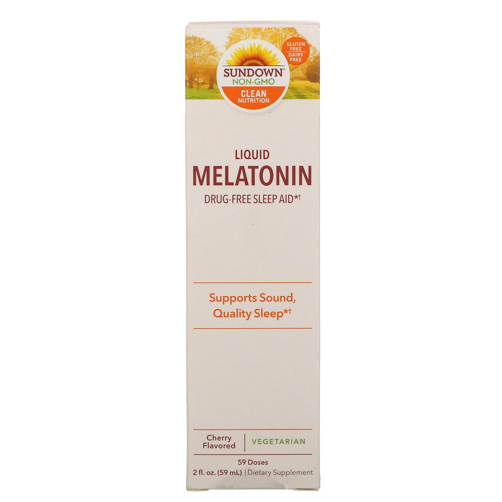 Sundown Naturals, Liquid Melatonin, Cherry Flavored, 2 fl oz (59 ml)