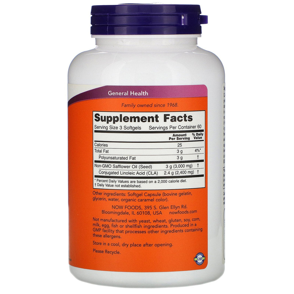 Now Foods, CLA, 800 mg, 180 Softgels