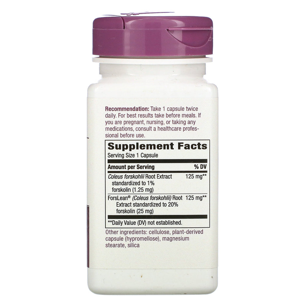 Nature's Way, Forskohlii, 125 mg, 60 veganske kapsler