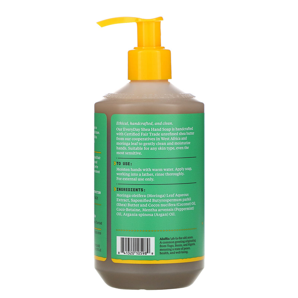Alaffia, Everyday Shea, Håndsæbe, Pebermynte Tingle, 12 fl oz (354 ml)