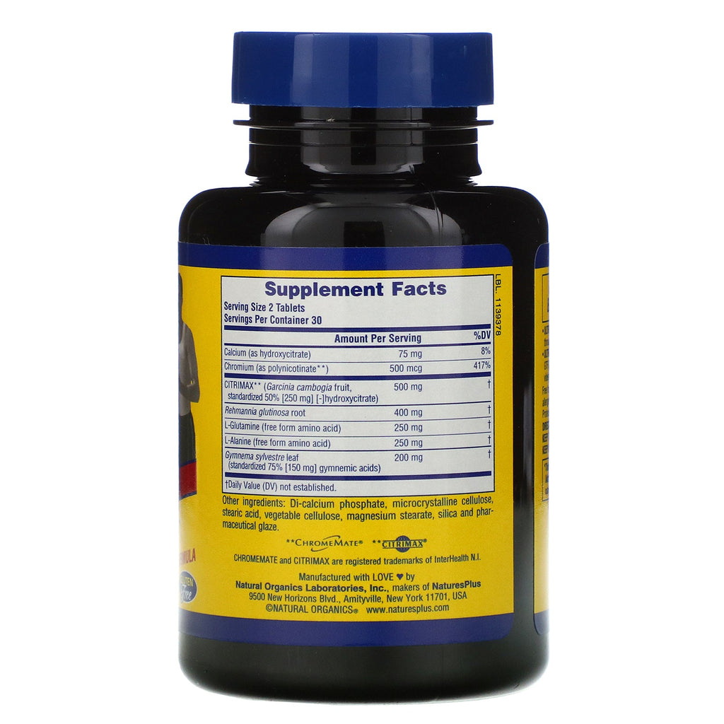 Nature's Plus, Ultra Sugar Control, Ultimate Dieter's Companion, 60 Tablets