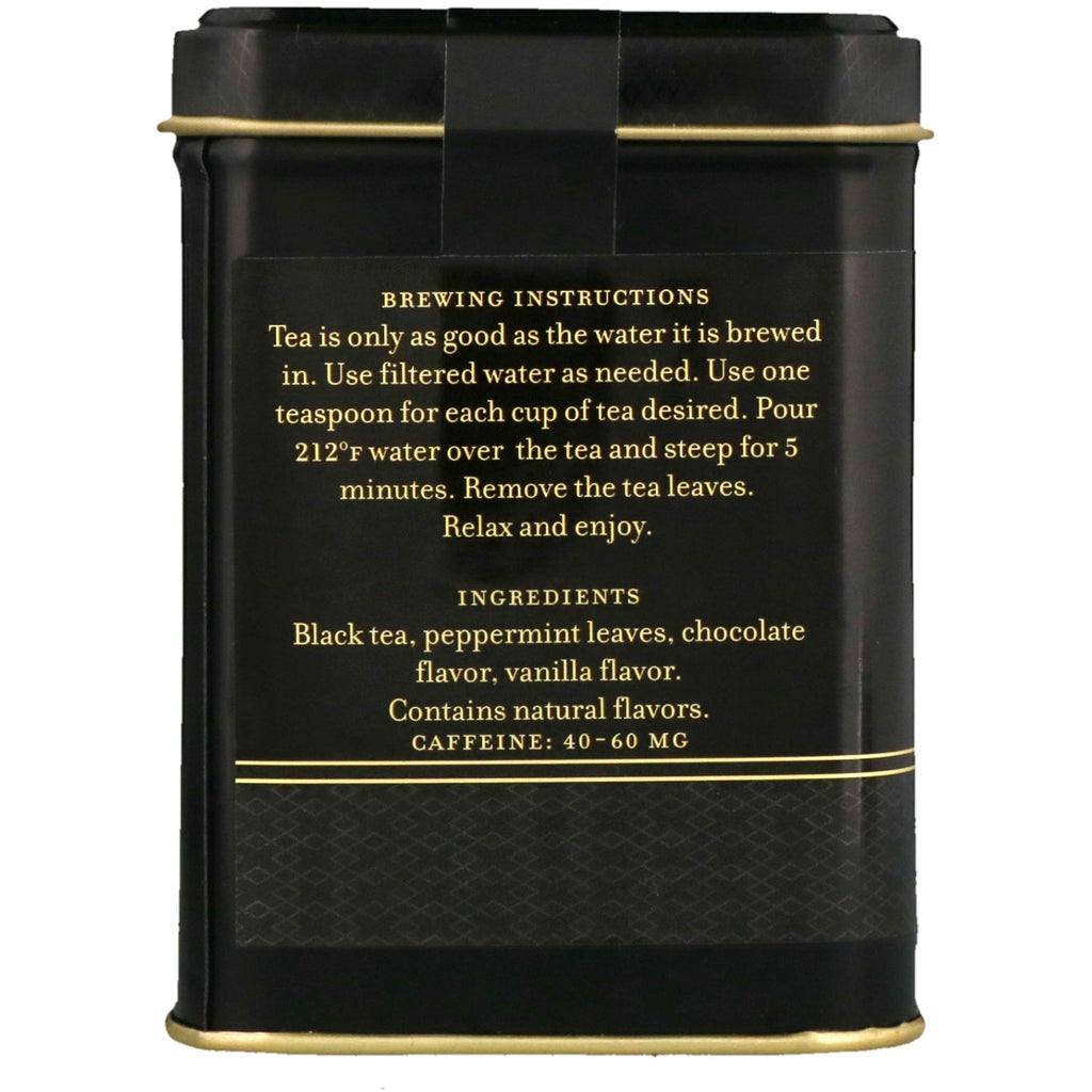 Harney & Sons, Black Tea, Chocolate Mint, 4 oz