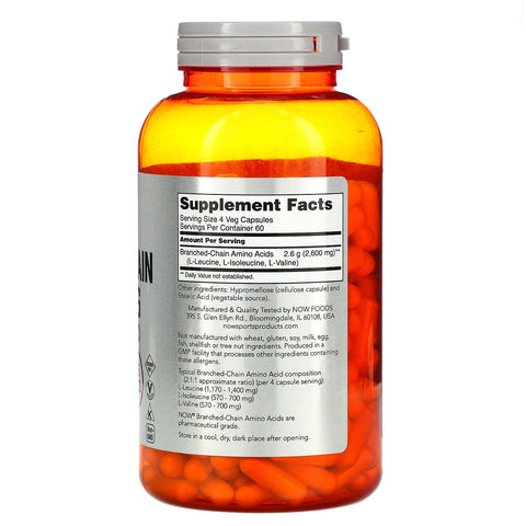 Now Foods, Sports, Branched-Chain Amino Acids, 240 Capsules