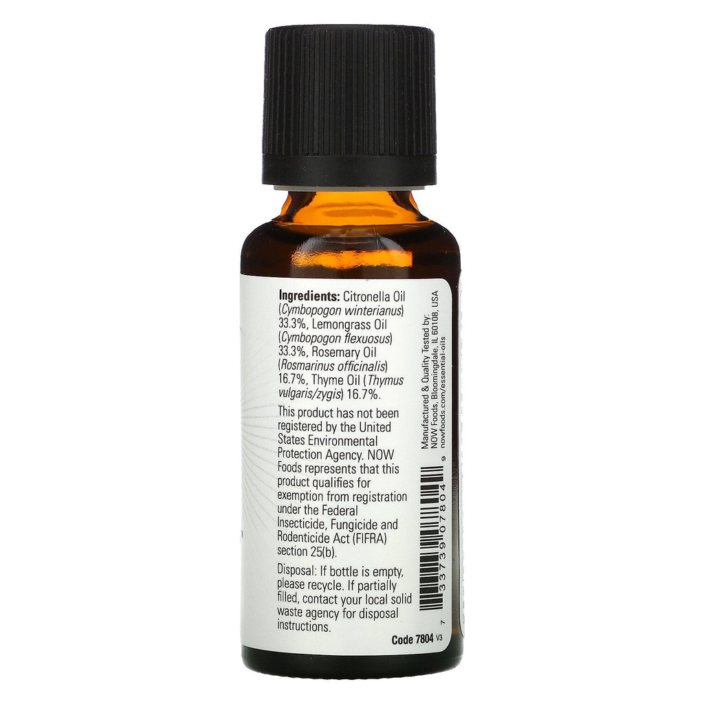 Now Foods, æteriske olier, Bug Ban, 1 fl oz (30 ml)