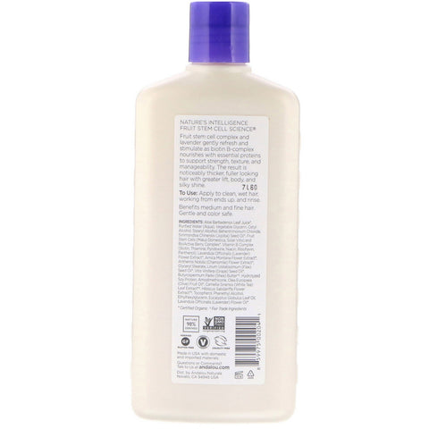 Andalou Naturals, balsam, fuld volumen, til løft, krop og glans, lavendel og biotin, 11,5 fl oz (340 ml)