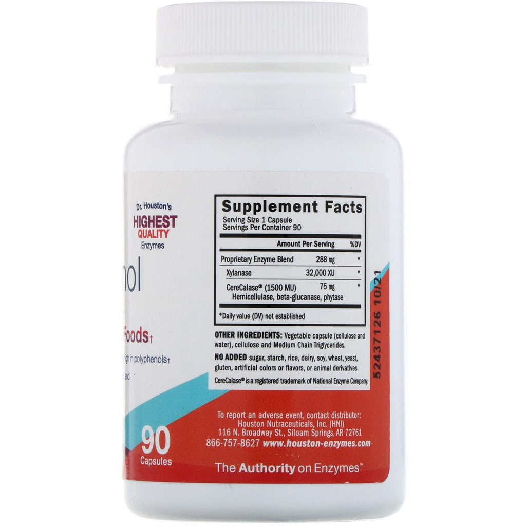 Houston Enzymes, No-Fenol, 90 kapsler