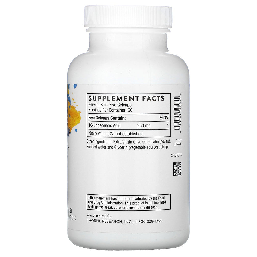 Thorne Research, Formula SF722, 250 Gelcaps