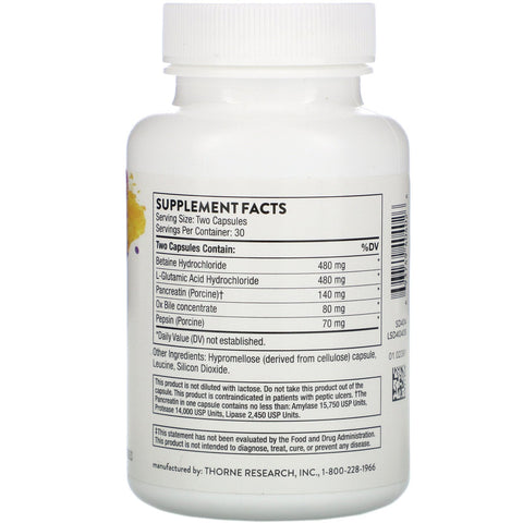 Thorne Research, Bio-Gest, 60 cápsulas