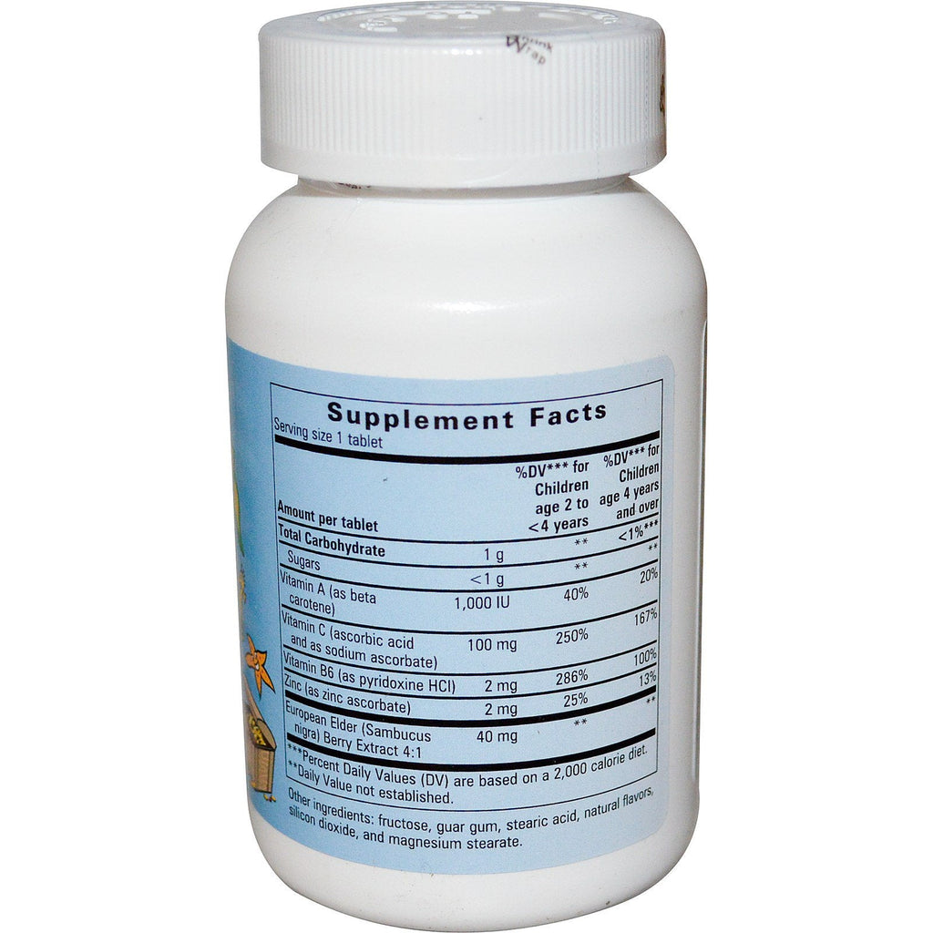 Enzymatic Therapy, Sea Buddies, Immune Defense, 60 Chewable Sparkleberry Tablets