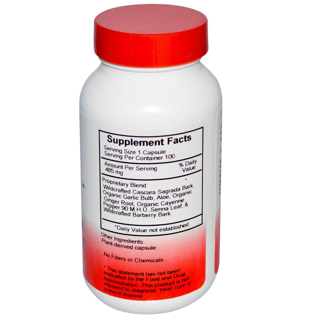 Christophers originale formler, hurtig kolonformel, del 1, 485 mg, 100 vegetariske kapsler