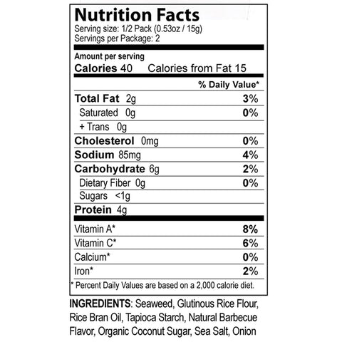 SeaSnax, Chomperz, Crunchy Seaweed Chips, Grill, 1 oz (30 g)