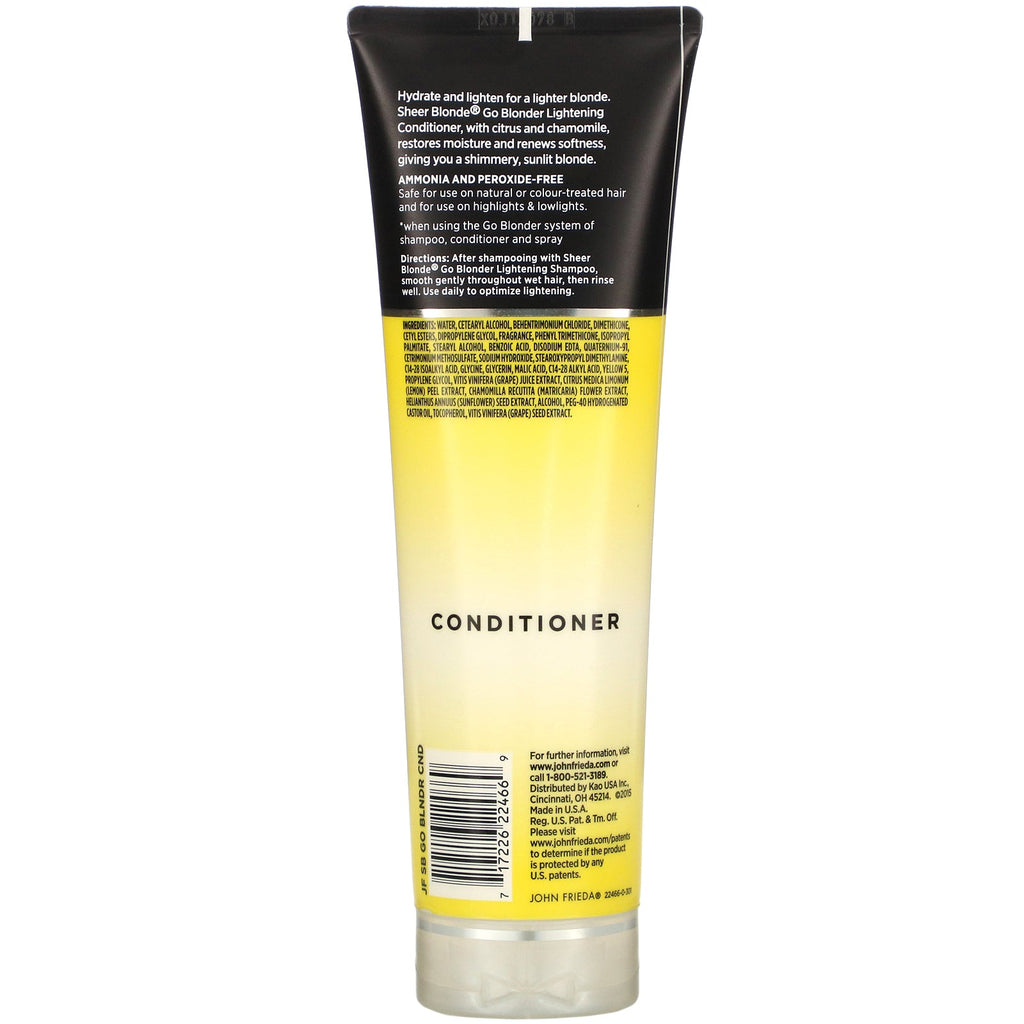John Frieda, Sheer Blonde, Go Blonder, Acondicionador aclarador, 8,3 fl oz (245 ml)