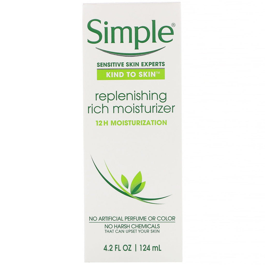 Simple Skincare, Replenishing Rich Moisturizer, 4,2 fl oz (124 ml)