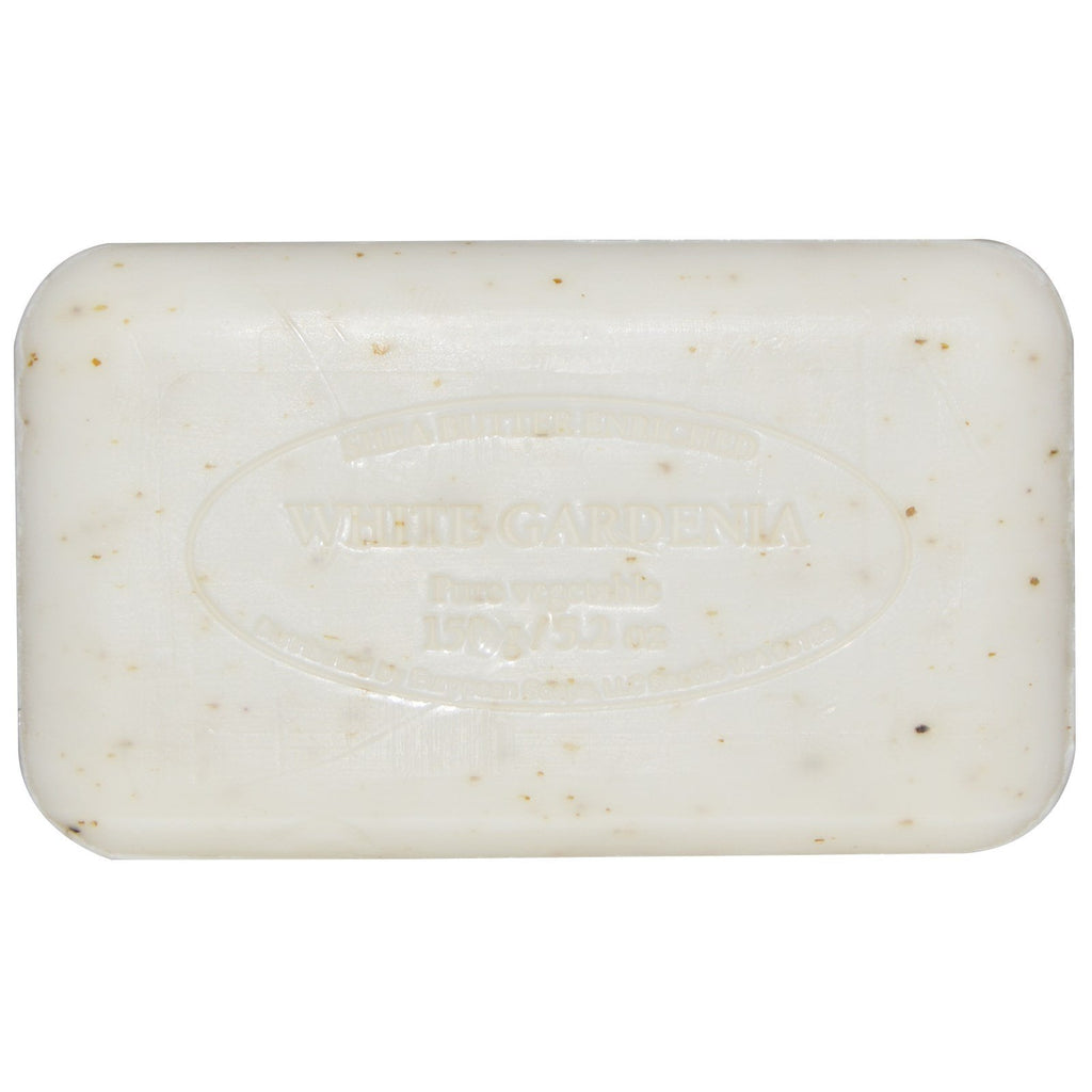 European Soaps, Pre de Provence, Bar Soap, White Gardenia, 5.2 oz (150 g)