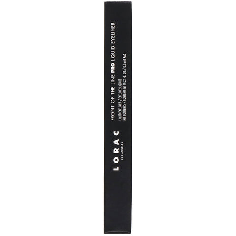 Lorac, Front of the Line, Pro Liquid Eyeliner, Dark Brown, 0.02 fl oz (0.55 ml)