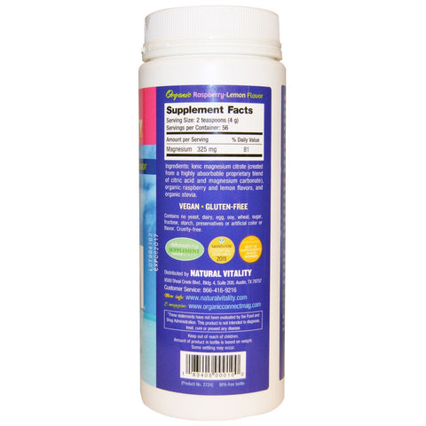 Naturlig vitalitet, naturlig ro, anti-stress-drik, hindbær-citronsmag, 8 oz (226 g)