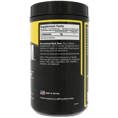 Primaforce, Glutaform, 100% L-Glutamine, Unflavored, 1000 g