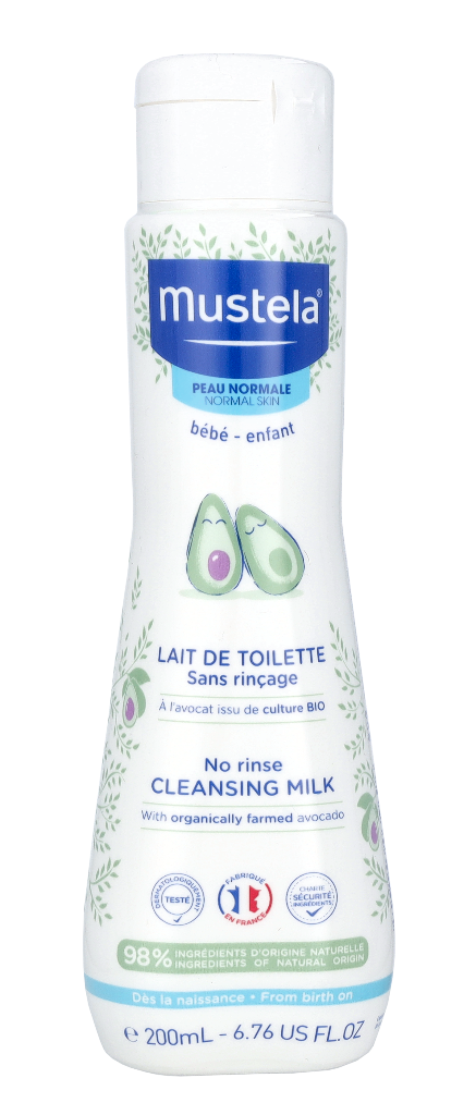 Mustela Bebe No Rinse Cleansing Milk 200 ml