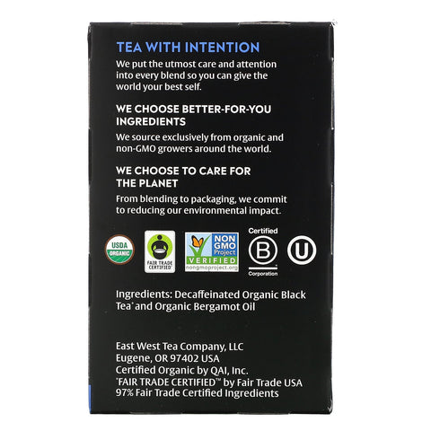 Valgte teer, koffeinfri sort te, koffeinfri Earl Grey, 16 teposer, 1,12 oz (32 g)