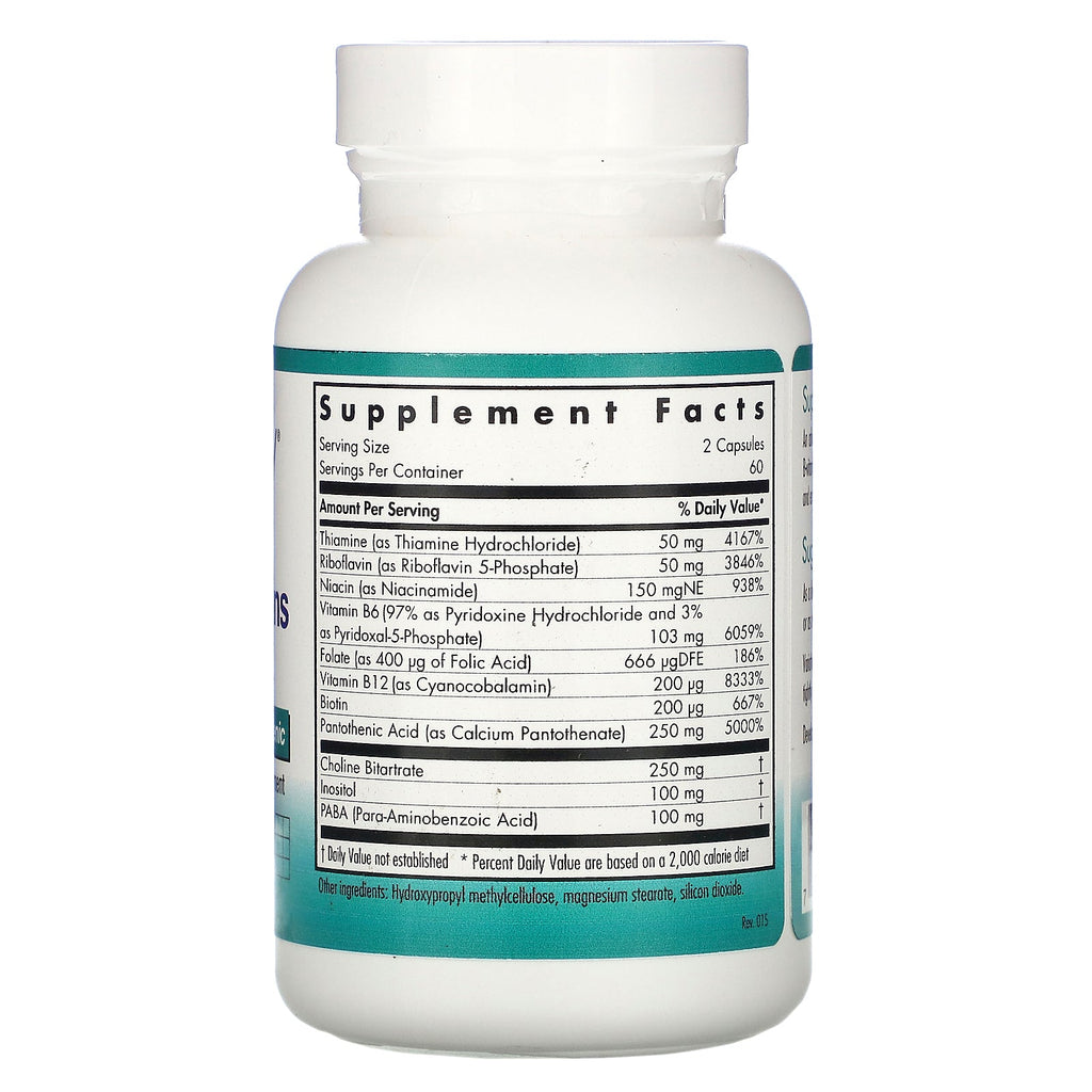 Nutricology, Supervitaminas B, 120 cápsulas vegetarianas