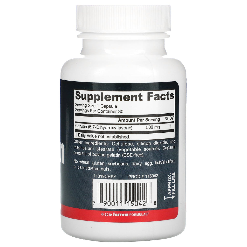Jarrow Formulas, Chrysin, 500 mg, 30 Capsules