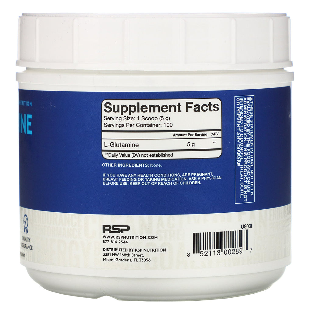 RSP Nutrition, Glutamine, 17.6 oz (500 g)